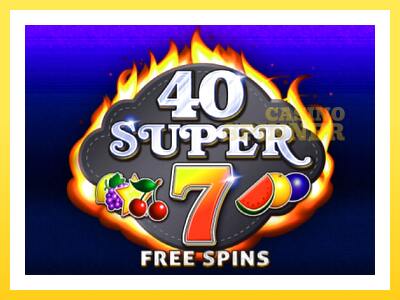 40 Super 7 Free Spins online gaming machine