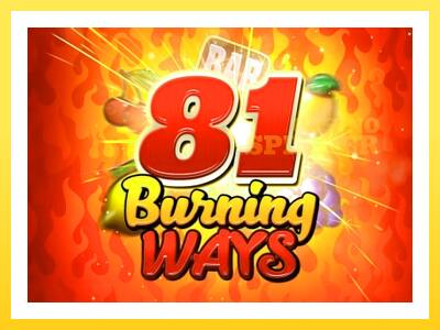 81 Burning Ways online gaming machine